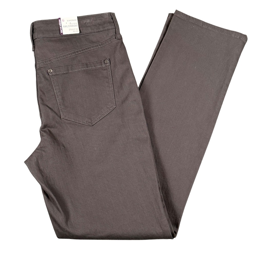 Gloria Vanderbilt Size 6 Rail Straight Mid Rise Soft Luxe Twill‎ Pants 31x31 NWT